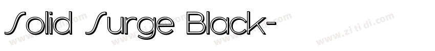 Solid Surge Black字体转换
